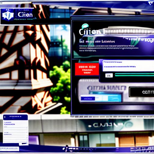 Citizen Bank Login Screen